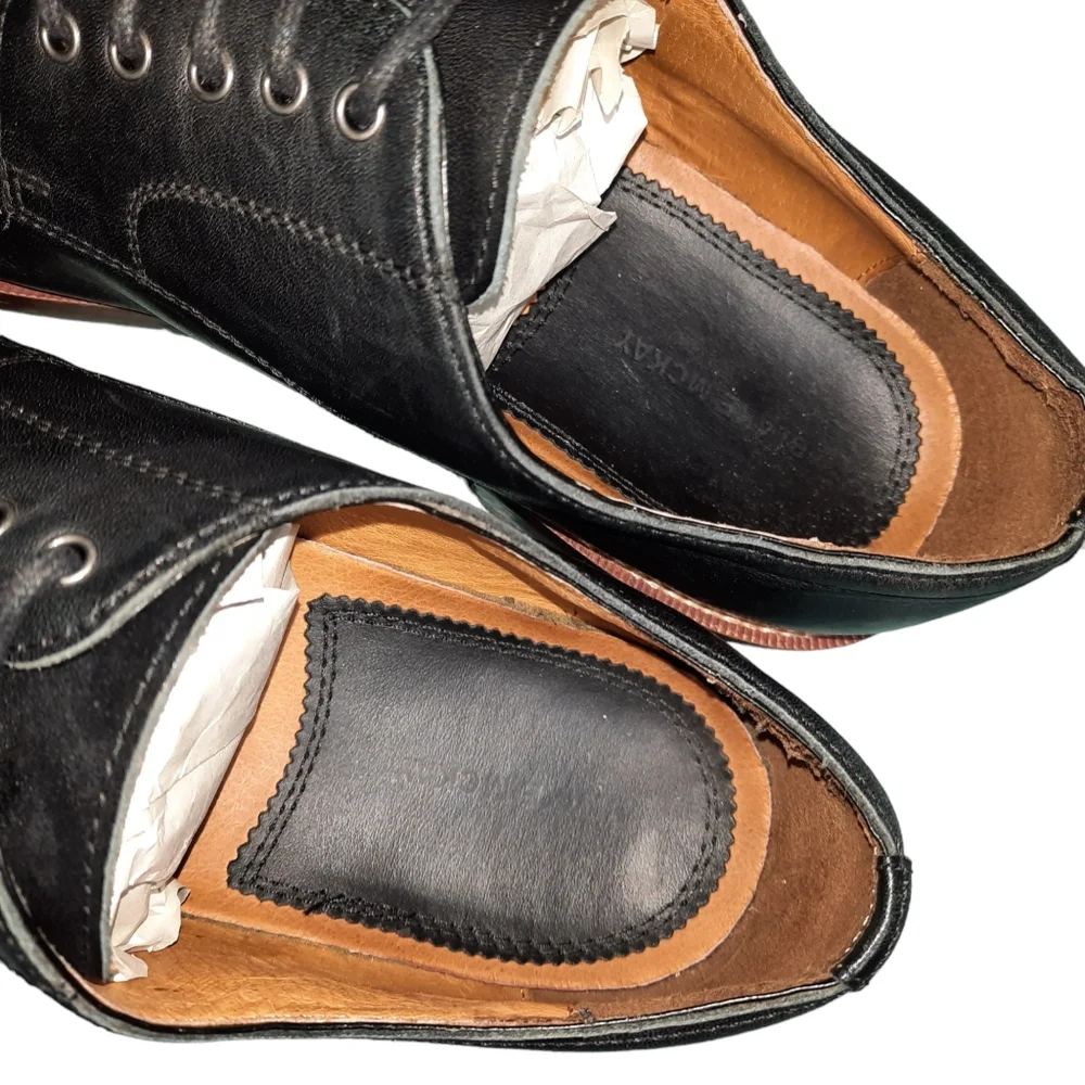Blake McKay Clark T9 Black Leather Oxford Dress Shoe SZ 10.5